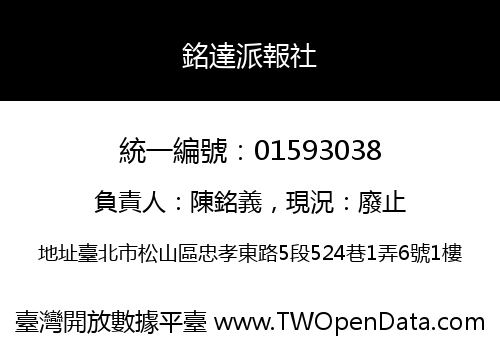 銘達派報社