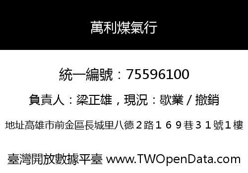 萬利煤氣行