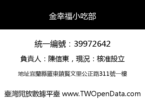 金幸福小吃部