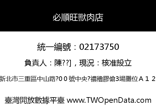 必順旺獸肉店