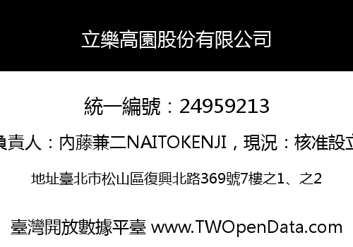 立樂高園股份有限公司
