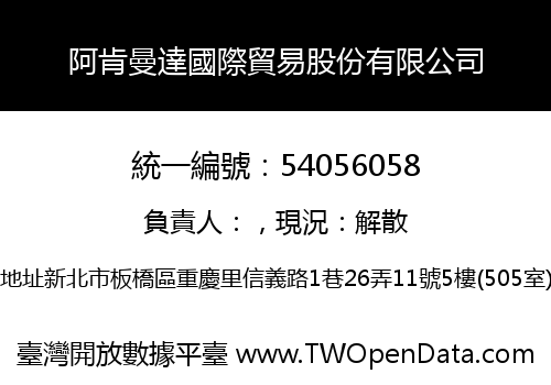 阿肯曼達國際貿易股份有限公司