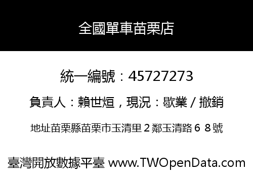 全國單車苗栗店