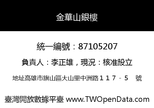 金華山銀樓