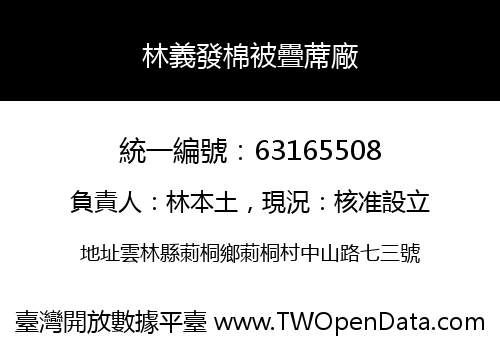 林義發棉被疊蓆廠