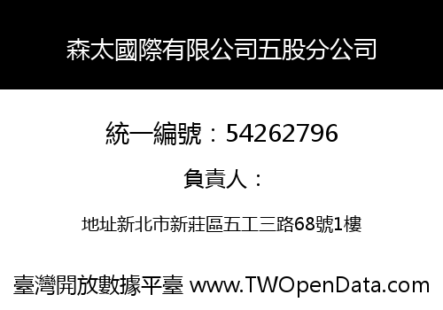 森太國際有限公司五股分公司