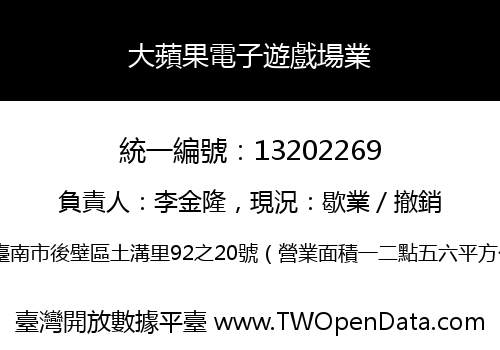 大蘋果電子遊戲場業