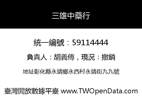 三雄中藥行
