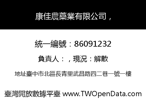 康佳農藥業有限公司，