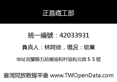 正昌鐵工部