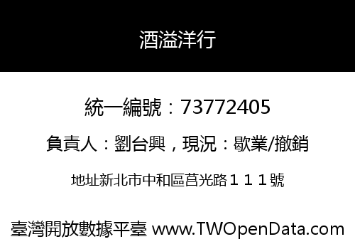 酒溢洋行