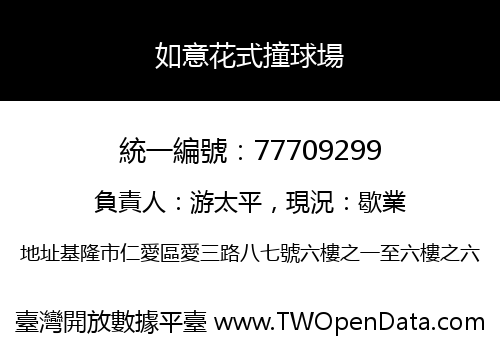如意花式撞球場