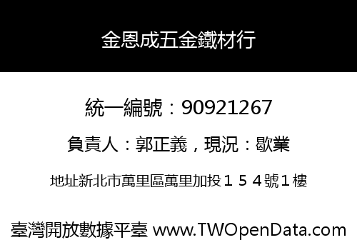 金恩成五金鐵材行