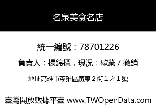 名泉美食名店