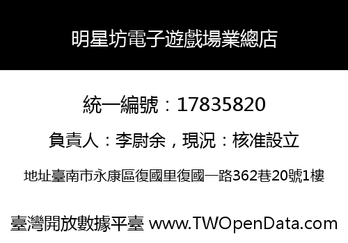 明星坊電子遊戲場業總店