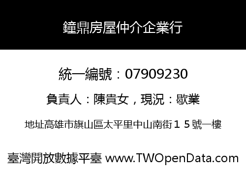 鐘鼎房屋仲介企業行