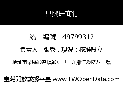 呂興旺商行