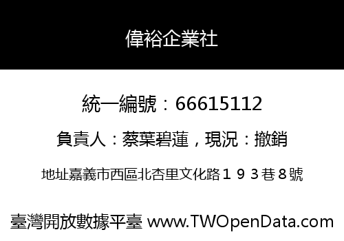 偉裕企業社