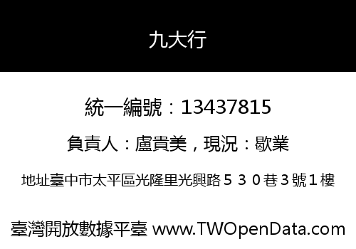 九大行