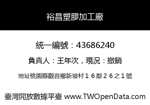 裕昌塑膠加工廠