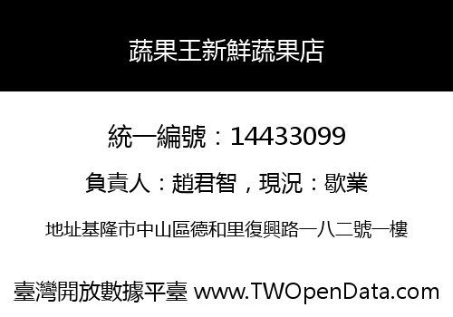 蔬果王新鮮蔬果店