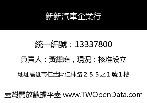 新新汽車企業行