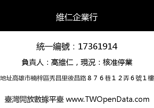 維仁企業行