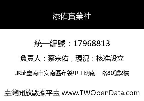 添佑實業社