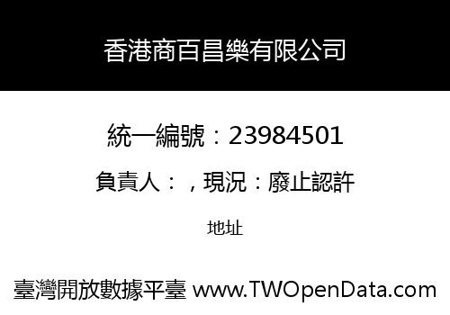 香港商百昌樂有限公司