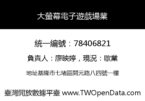 大螢幕電子遊戲場業
