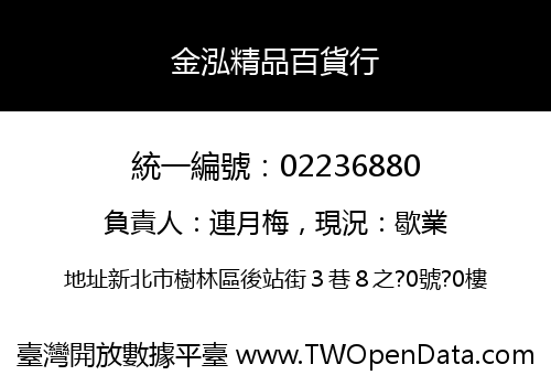 金泓精品百貨行
