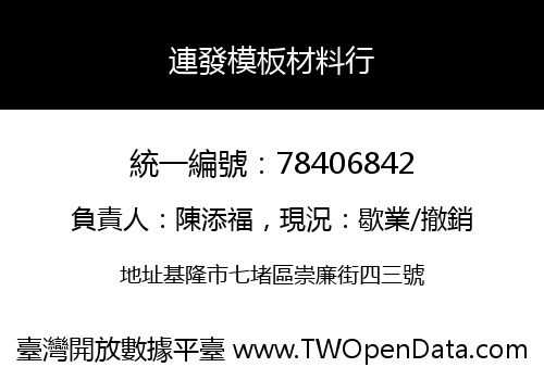 連發模板材料行