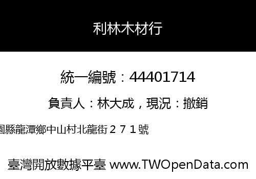 利林木材行
