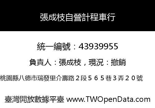 張成枝自營計程車行