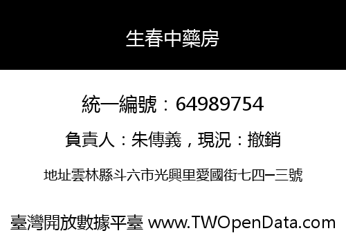 生春中藥房