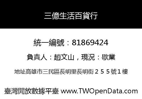 三億生活百貨行