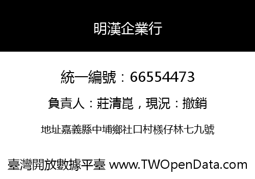 明漢企業行
