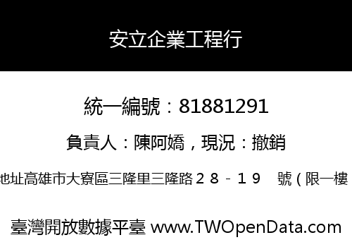安立企業工程行
