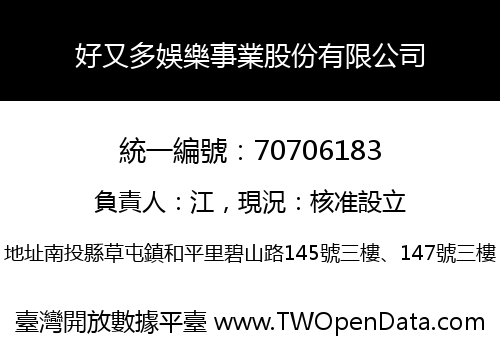好又多娛樂事業股份有限公司