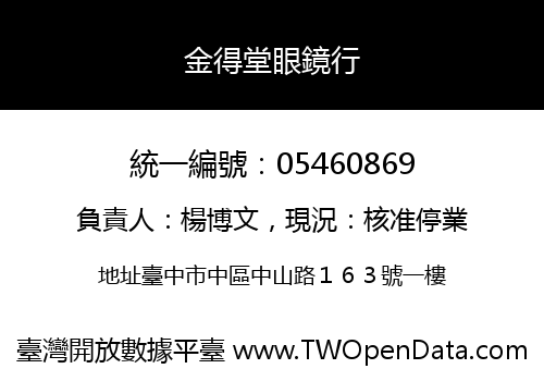 金得堂眼鏡行