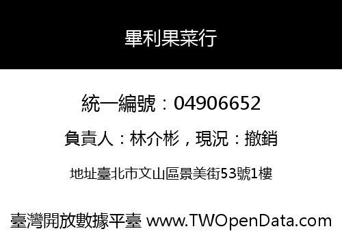 畢利果菜行