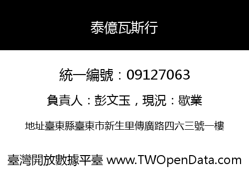 泰億瓦斯行