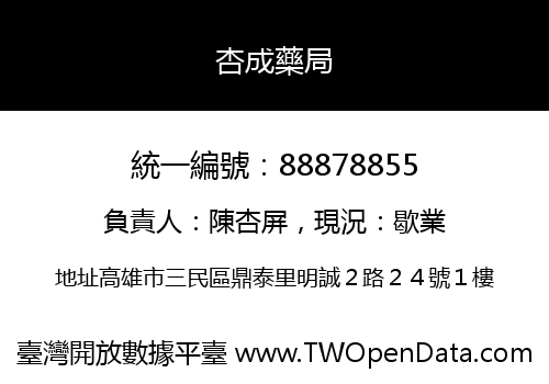 杏成藥局