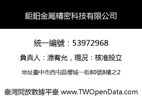 鉅鈤金屬精密科技有限公司