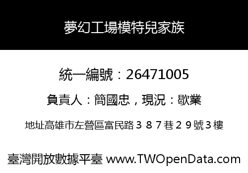 夢幻工場模特兒家族