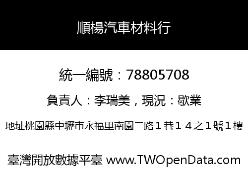 順楊汽車材料行