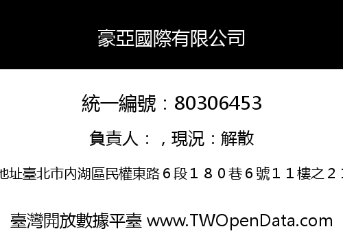 豪亞國際有限公司