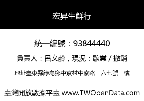 宏昇生鮮行
