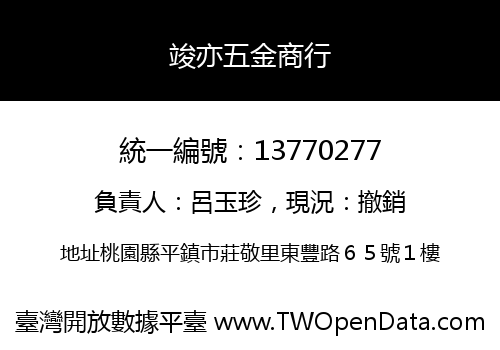 竣亦五金商行