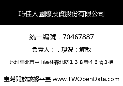 巧佳人國際投資股份有限公司